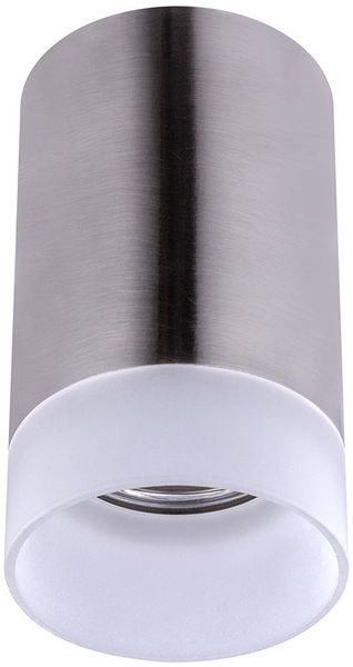 Deckenleuchte, Aluminium, Glas satiniert, H 11 cm