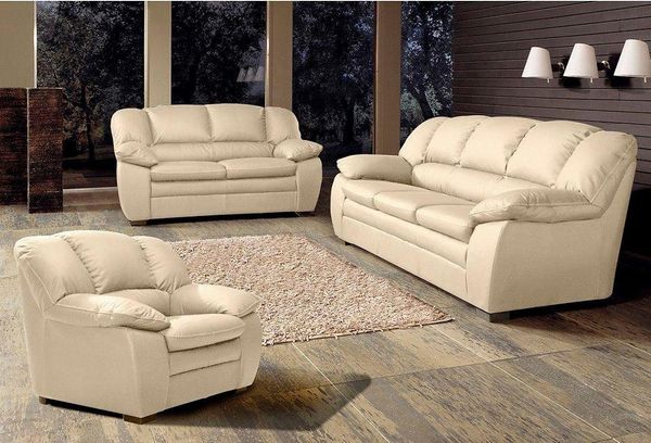 COTTA Polstergarnitur Casino, Sofa Set, 3-2-1 Sitzer, Wohnzimmer Garnitur, (Set, 3-tlg), Sessel, 2-Sitzer, 2,5-Sitzer, hohe Rückenlehne