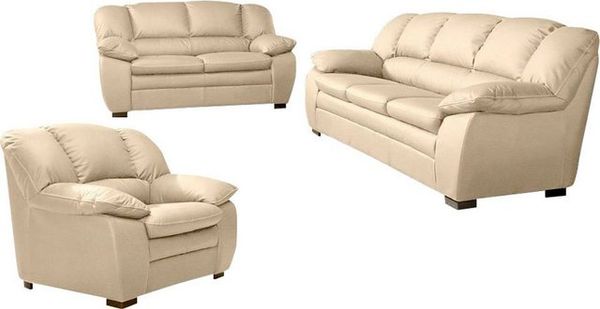 COTTA Polstergarnitur Casino, Sofa Set, 3-2-1 Sitzer, Wohnzimmer Garnitur, (Set, 3-tlg), Sessel, 2-Sitzer, 2,5-Sitzer, hohe Rückenlehne Bild 4