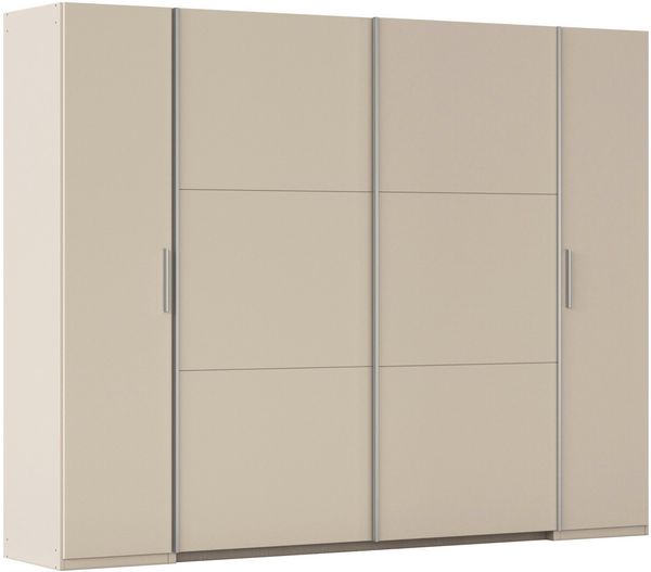 rauch Schwebetürenschrank Kleiderschrank Drehtürenschrank Schrank Garderobe KRONACH (in 3 Ausstattungen BASIC/CLASSIC/PREMIUM, Breiten 225/268/311/354 cm) mit Dreh- und Schwebetüren und vielen Einlegeböden MADE IN GERMANY