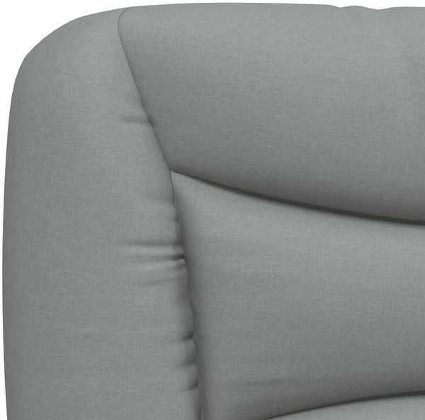 vidaXL Bettgestell ohne Matratze "Hvar" Hellgrau 180x200 cm Stoff 3207786 Bild 10