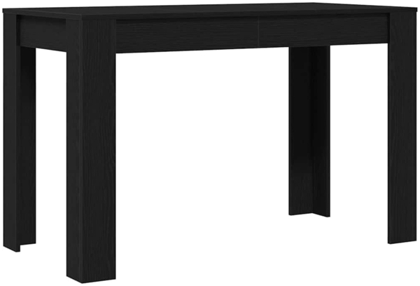 vidaXL Esstisch Schwarz Eichen-Optik 120x60x76 cm Holzwerkstoff 861987