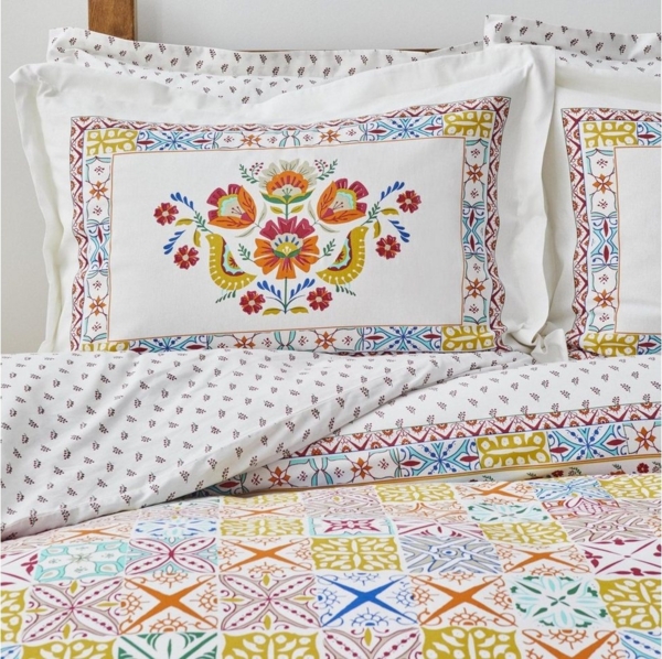 Karaca Bettwäsche Karaca Home Lumina Doppelbettbezug Set Gelb %100 Baumwolle Bild 3