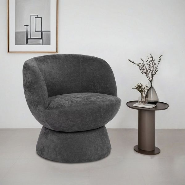 OTTO home Drehsessel ZAZZA Lese-Sessel, TV-Sessel, Loungesessel, 360° drehbar, feiner Struktur-Bezug