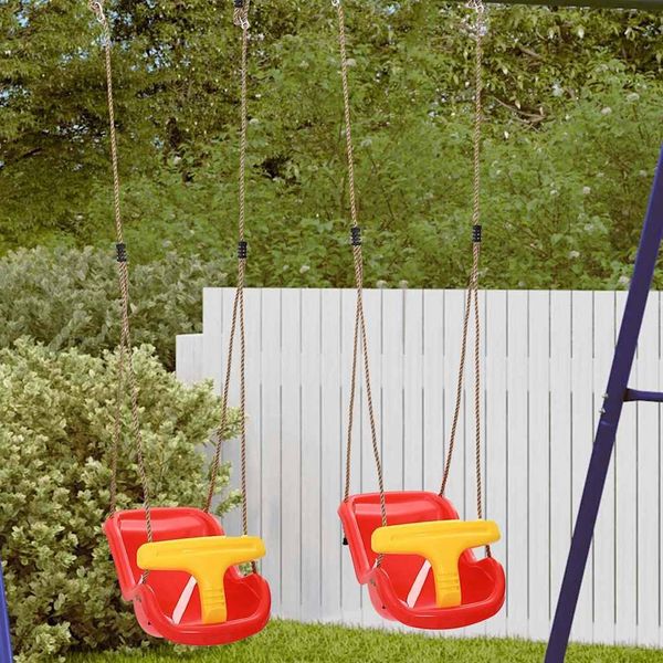vidaXL Baby Schaukel 2 pcs Rot 36 x 43 x 42 cm Kunststoff 42009964