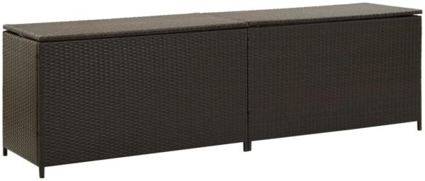 vidaXL Gartenbox Poly Rattan 200 x 50 x 60 cm Braun 46475