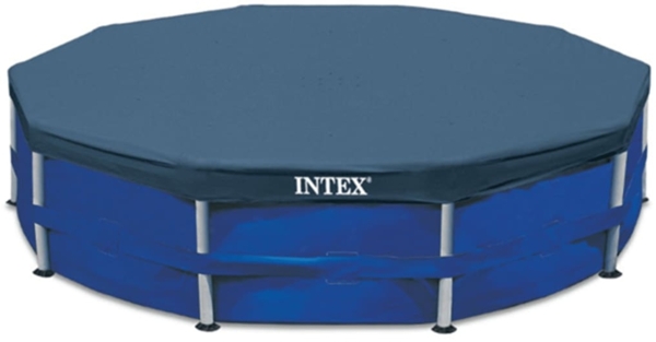 Intex Poolplane rund, Vinyl blau, 366 cm