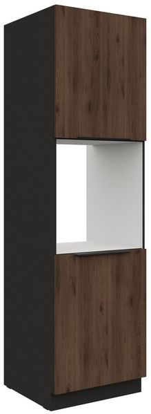 Küchen Hochschrank 60 cm MONZA Okapi Nußbaum Küchenzeile Küchenblock Küche