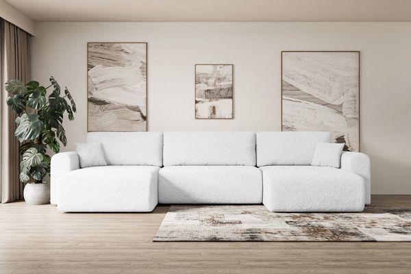 ALTDECOR Wohnlandschaft ORRO-U, Couch mit Schlaffunktion, Wohnzimmer - Wohnlandschaft, Corner Sofa Bett Eckcouch Couch L-Form Schlafcouch Ausziehbar