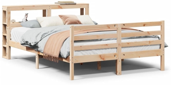 vidaXL Bettgestell mit Kopfteil ohne Matratze 150x200 cm 3305945