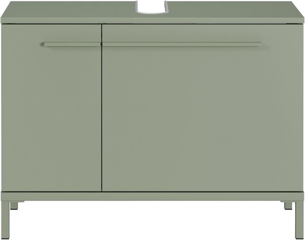 GERMANIA Waschbeckenunterschrank Waschbeckenunterschrank (1-St) Waschbeckenunterschrank mit Siphonausschnitt