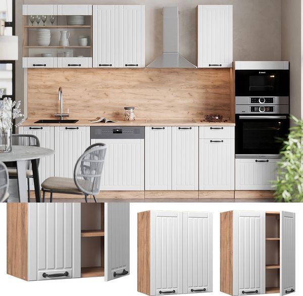 Hängeschrank Fame-Line Weiß Landhaus 60 cm Vicco Bild 2