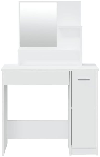 vidaXL Schminktisch mit Spiegel Weiß 86,5x35x136 cm 802957 Bild 6