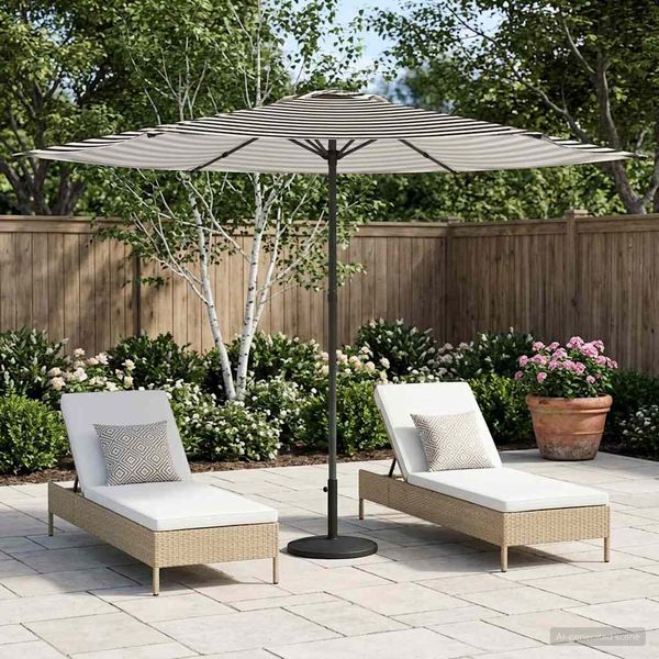 vidaXL Gartensonnenschirm 300 x 300 cm Polyester Rechtwinklig 42036202