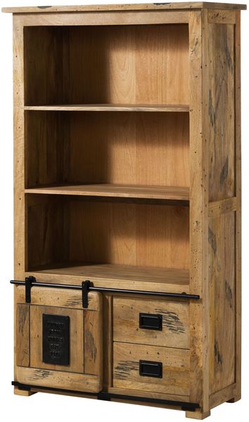 Regal Mango 100x45x175 natur lackiert RAILWAY #196