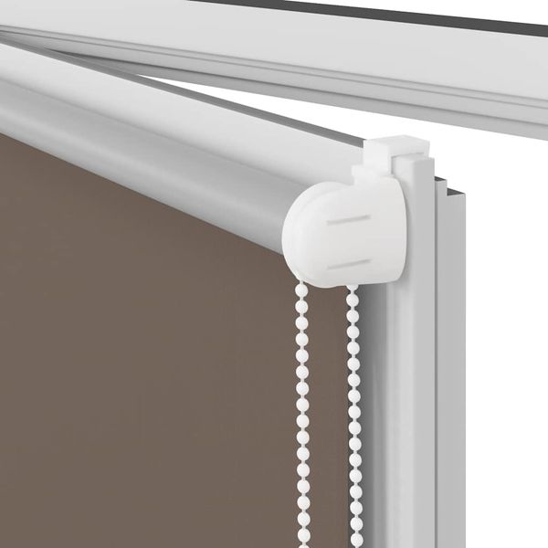 vidaXL Verdunkelungsrollo Kaffeebraun 95x130cm Stoffbreite 90,7 cm 4010971 Bild 12