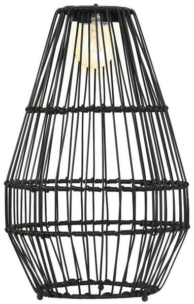 Outsunny LED Solarleuchte Automatische LED Gartenlampe, Solarbetrieben, energiesparend, LED, Weiß, Stahl, Schwarz Ø34 x 56 cm