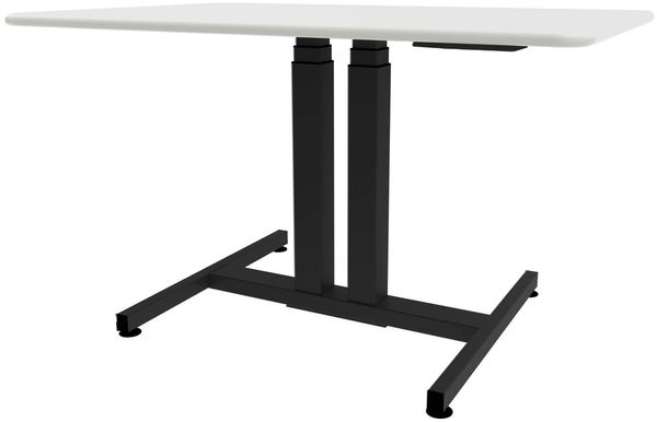 Schaff höhenverstellbarer Schreibtisch Progress | mit Gasfeder | Höhe 64 bis 106 cm | Tischplatte 120x80 cm | Gestell Schwarz Bild 3