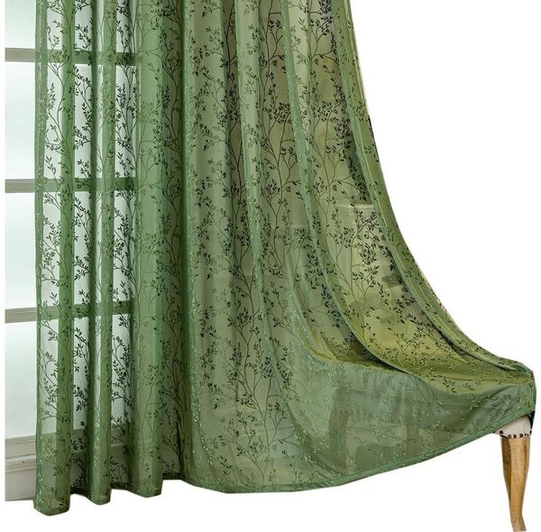 Agger Gardine Spitze Voile Gardinen,Jacquard-Vorhänge mit Metallösen 1 Artikel (1 St), Geeignet für Wohnzimmer/Schlafzimmer: Transparente Schiebegardinen