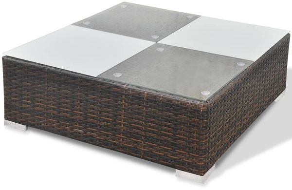 vidaXL 10-tlg. Garten-Lounge-Set mit Auflagen Poly Rattan Braun 41875 Bild 10
