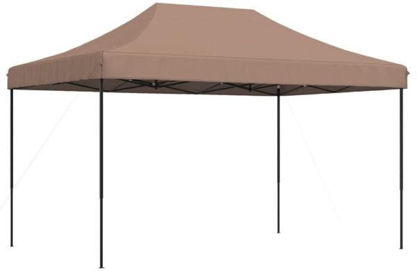 vidaXL Pop-Up Partyzelt, faltbar, Stahl / PE, Braun, ohohne Seitenteilene Seitenteile, 315 x 440 x 292 cm