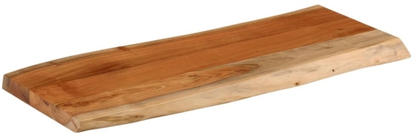 vidaXL Tischplatte 100x40x3,8cm Rechteckig Massivholz Akazie Baumkante 370636