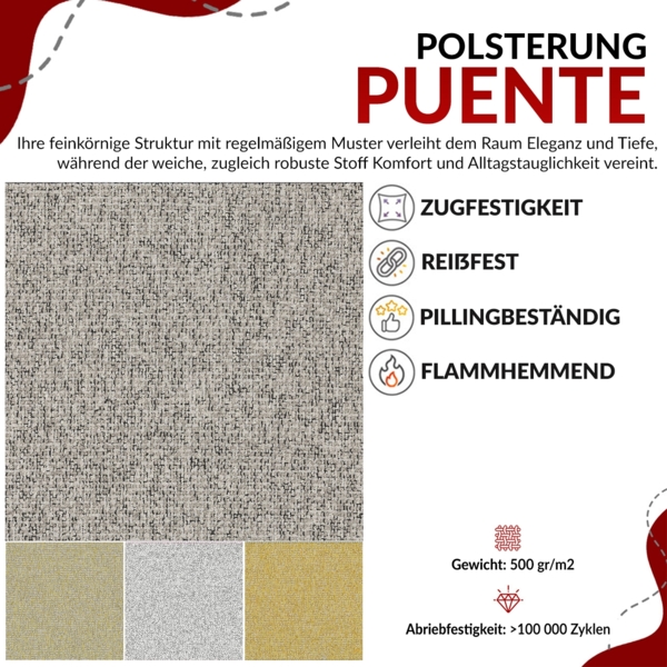 Boxspringbett NIRA KING, Doppelbett mit Fußteil, 7-Zonen Multipocket-Matratzen und Topper, Schlafzimmerbett - 140 x 200 cm - Beige Struktur - H3 Bild 7