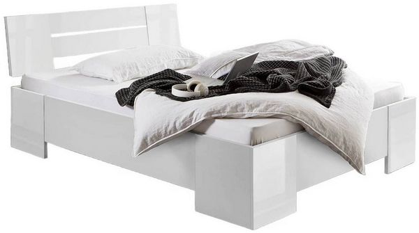 BMG Möbel Futonbett Graz (Bett 140x200 Doppelbett Jugendbett in 5 Farben, Mit Rollrost), mit oder ohne Rollrost