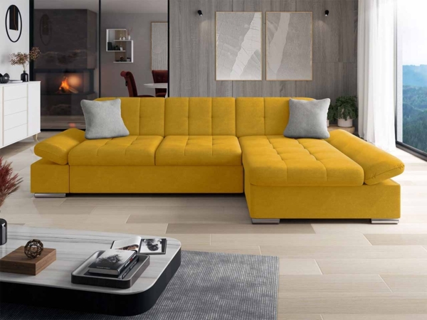 Ecksofa Malwi, Seite: Rechts, Farbe: Uttario Velvet 2959 + Uttario Velvet 2959 + Uttario Velvet 2973