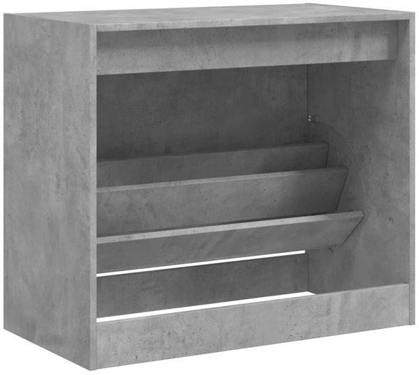 vidaXL Schuhschrank Betongrau 80x42x69 cm Holzwerkstoff 840004 Bild 7