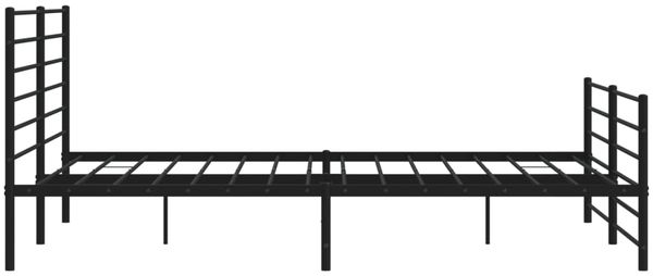 vidaXL Bettgestell mit Kopf- und Fußteil Metall Schwarz 200x200 cm 352344 Bild 7