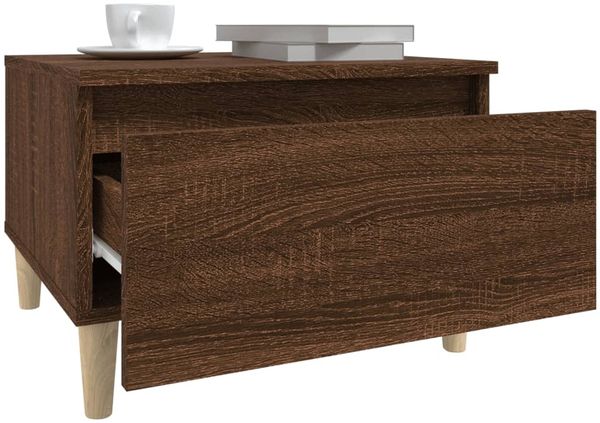vidaXL Beistelltische 2 Stk. Braun Eiche 50x46x35 cm Holzwerkstoff 819515 Bild 6