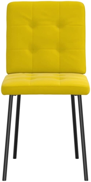 vidaXL Esszimmerstühle 6 Stk. Gelb Samt 3315434 Bild 2