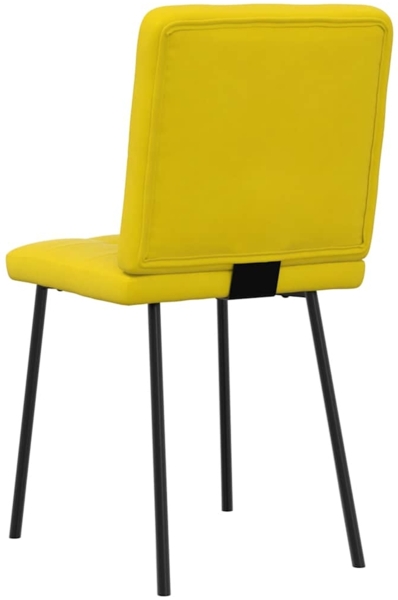 vidaXL Esszimmerstühle 6 Stk. Gelb Samt 3315434 Bild 5