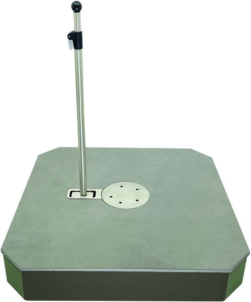 Liro Schirmständer Maxi Plus 240 Keramik 81 x 81 cm steingrau KP240-SG