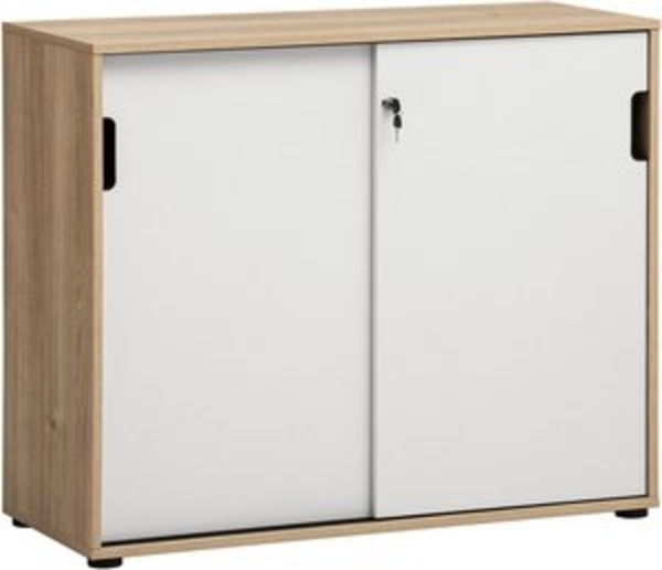 Schildmeyer Aktenschrank Emmik 702043, weißeiche Dekor/mattweiß, 100 x 41 x 83,6 cm Bild 6