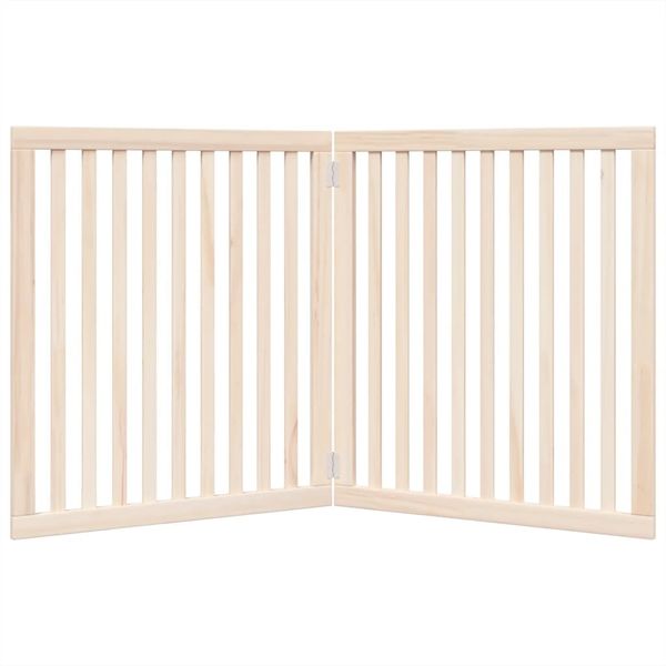 vidaXL 2-tlg. Hundetor Faltbar 160 cm Pappelholz 352242 Bild 4