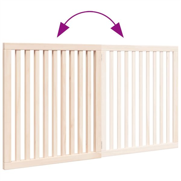vidaXL 2-tlg. Hundetor Faltbar 160 cm Pappelholz 352242 Bild 7