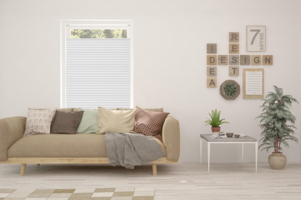 ondeco Plissee nach Maß für alle Fenster innen Montage in Glasleiste mit Spannschuh Sonnenschutz Rollo Sichtschutz Blickdicht - Weiß - B): 121-130 cm, H): 40-100 cm Bild 8