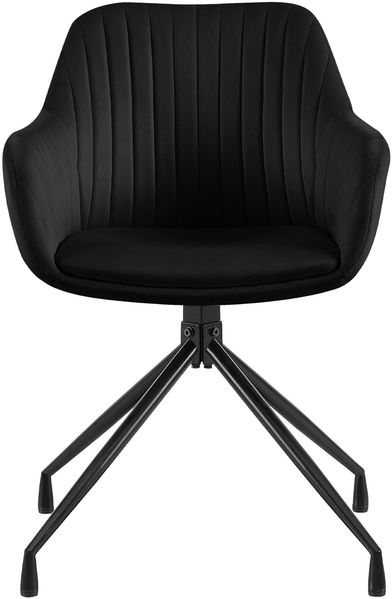 CLP 'Welby' 2er-Set Esszimmerstuhl, drehbar, bis zu 150 kg belastbar, 48 cm Sitzhöhe, Schwarz Bild 4