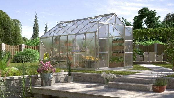 Vitavia Gewächshaus Jupiter 11500 BxT 257x445 cm 6mm HKP 11,5m² Alu eloxiert