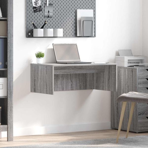 vidaXL Wandtisch Graues Sonoma 80 x 45 x 30 cm Holzwerkstoff 891397