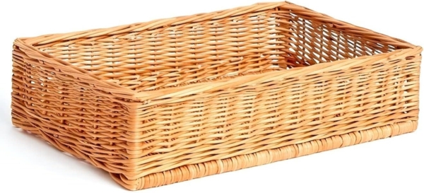 KONZEPT Brotkorb Bäckerkorb handgeflochten Regalkorb, Naturweide, 60х40 / 40х30