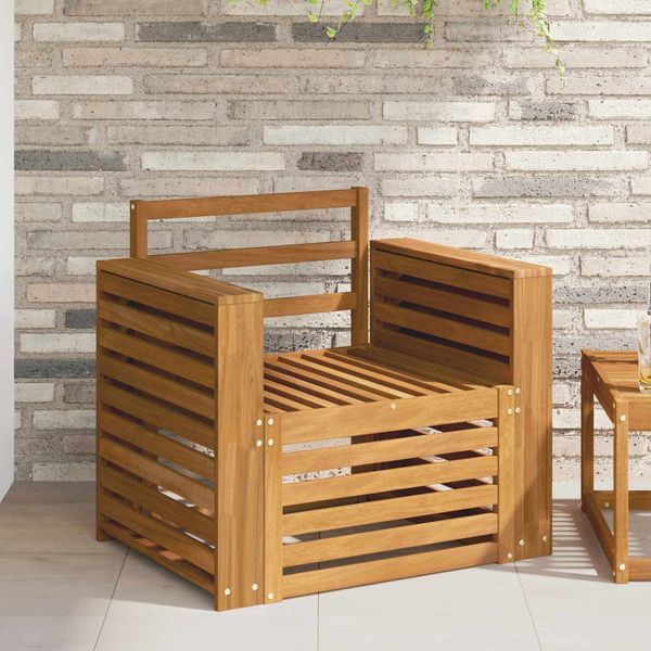 vidaXL Outdoor-Sofa Massivholz Akazie Natur 3436359