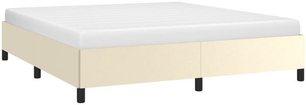 vidaXL Bettgestell Creme 160x200 cm Kunstleder [347259] Bild 3