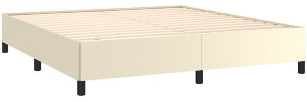 vidaXL Bettgestell Creme 160x200 cm Kunstleder [347259] Bild 4