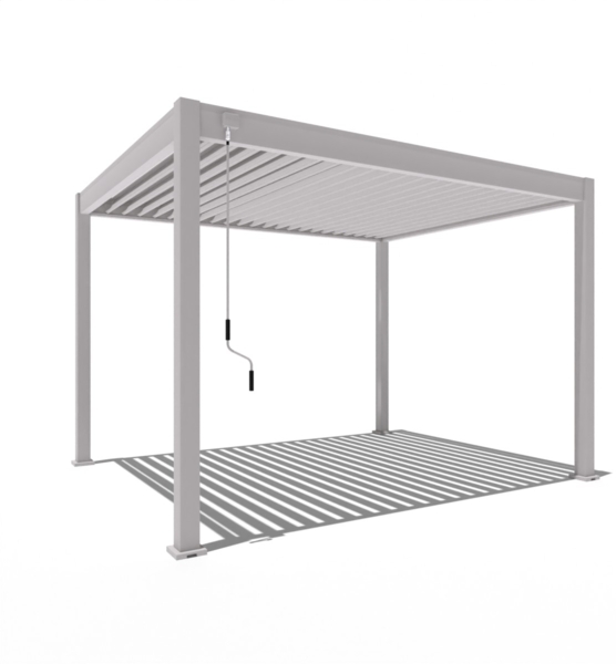 Weide 'Classic' Pergola, freistehend, Aluminium / Stahl beige, 300 x 360 x 255 cm