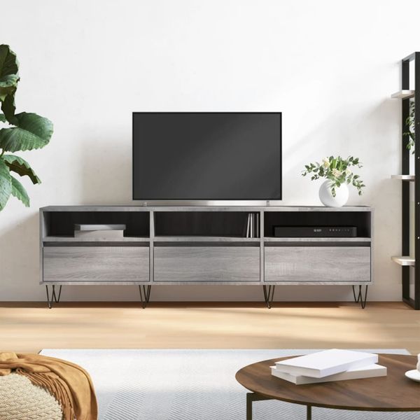 vidaXL TV-Schrank Grau Sonoma 150x30x44,5 cm Holzwerkstoff 831282
