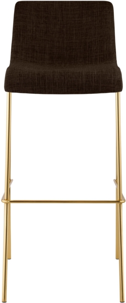 CLP Barhocker Hover stapelbar Stoffbezug Vierfußgestell Goldoptik bis 150 kg,braun Bild 4