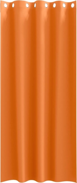 vidaXL Verdunkelungs-Vorhänge mit Ringen 2 pcs Helles Orange 4107400 Bild 3